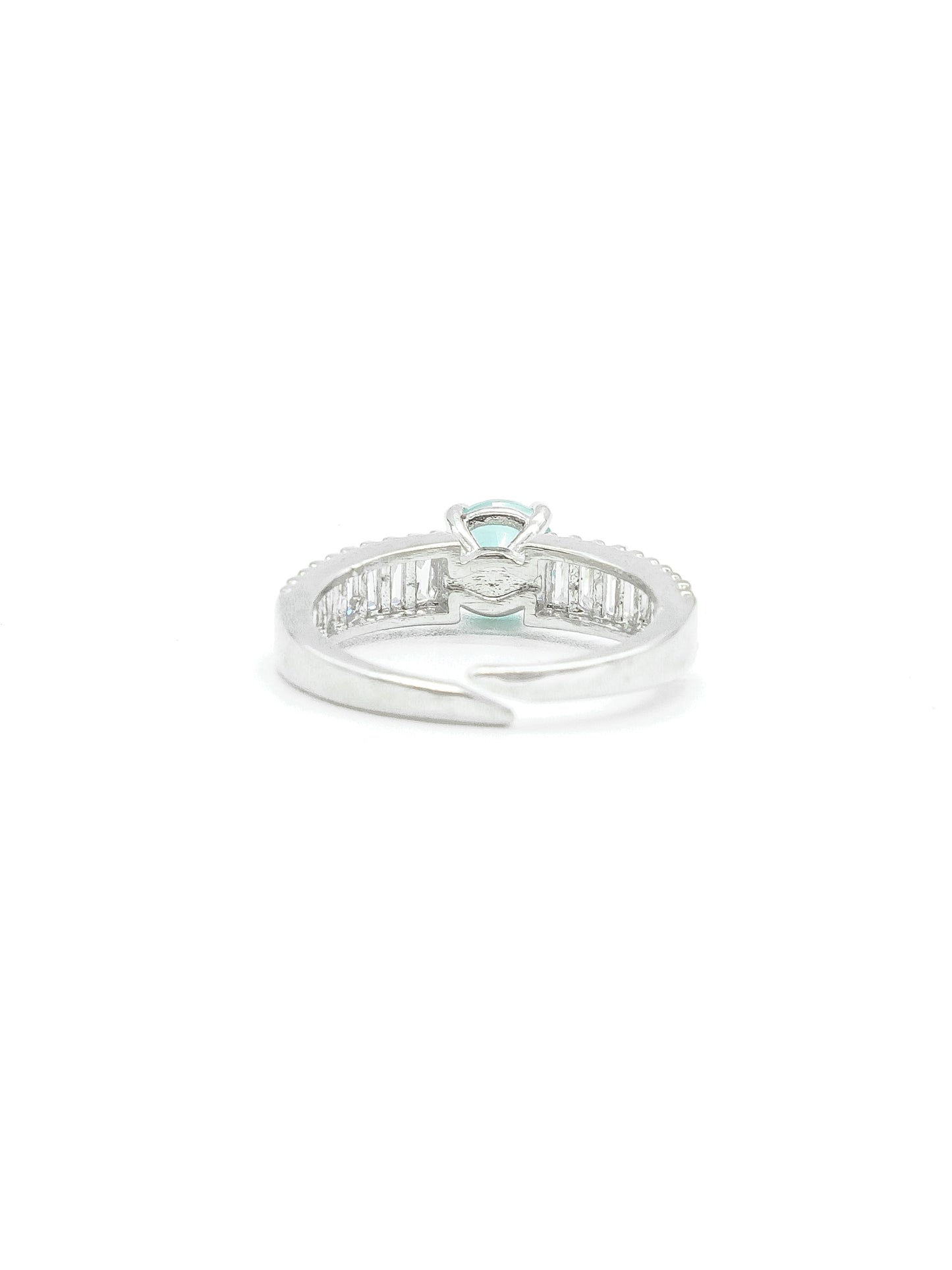 Mint Stone American Diamond Ring