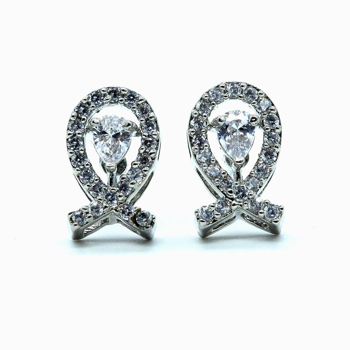 Infinity American Diamond Earrings