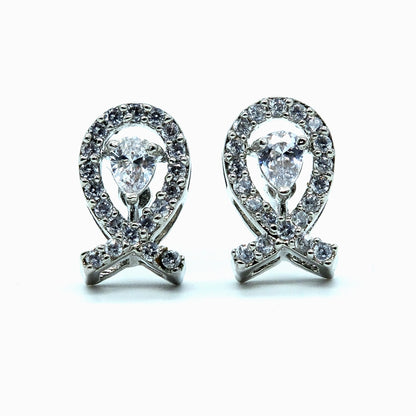Infinity American Diamond Earrings