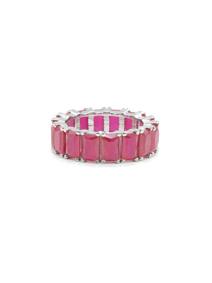 Pink Baguette Eternity Ring