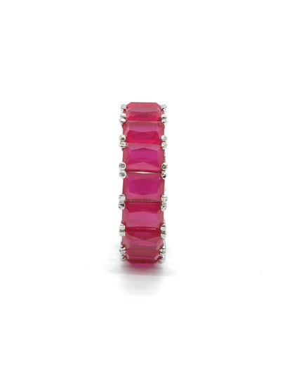 Pink Baguette Eternity Ring