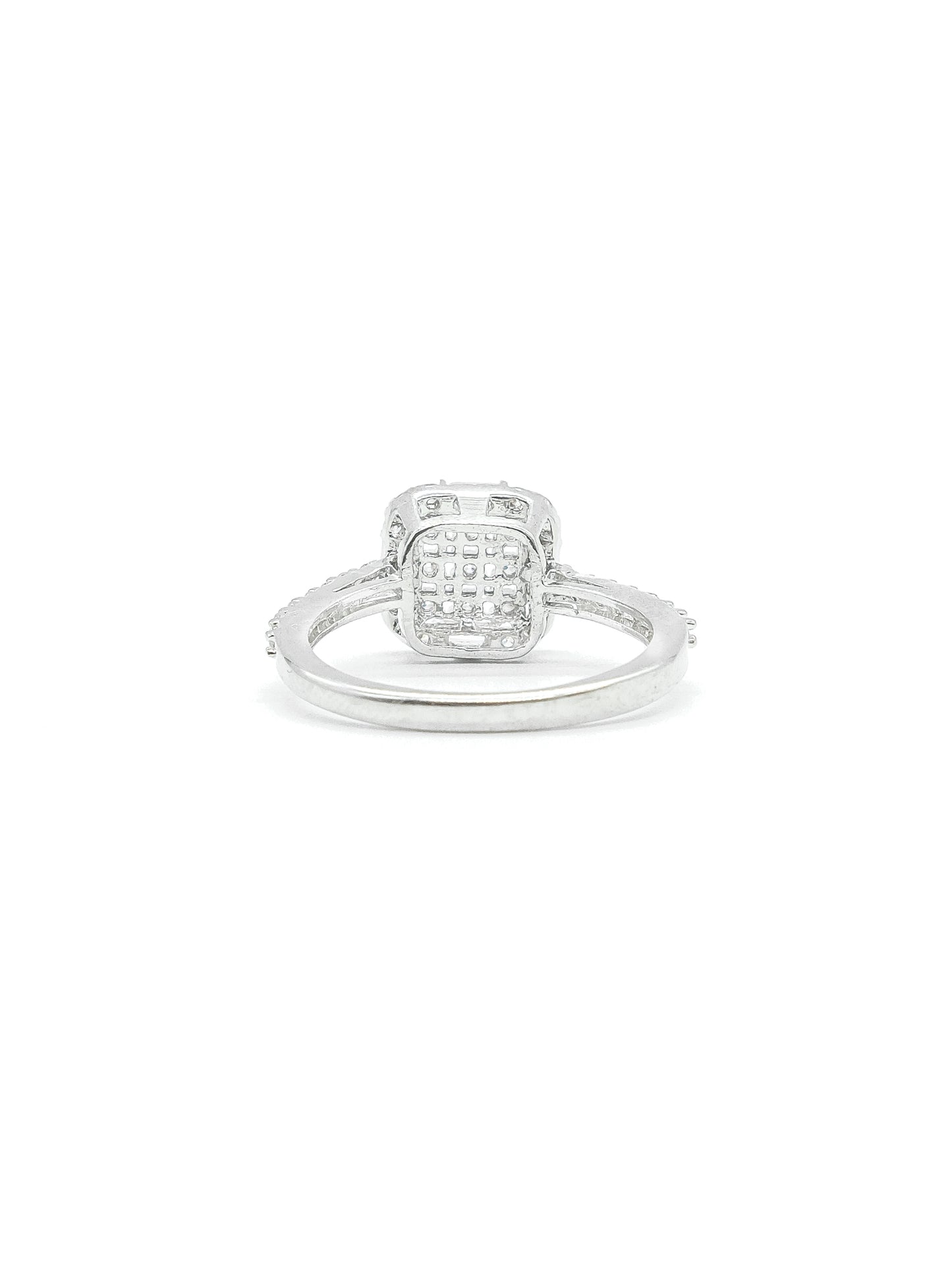 Radiant Halo American Diamond Ring