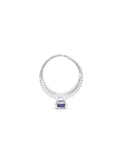 Purple Stone American Diamond Ring