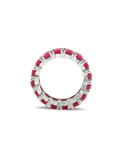 Pink Baguette Eternity Ring