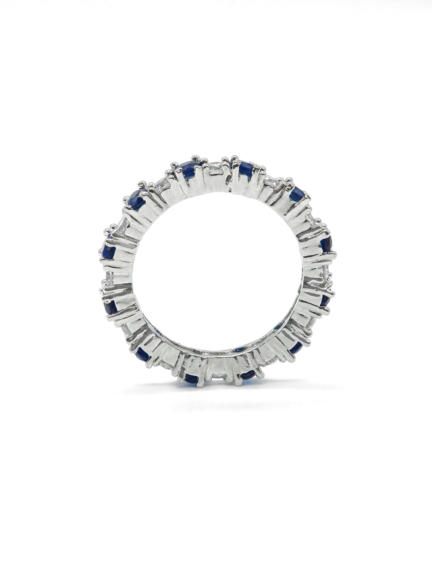 Royal Blue Eternity American Diamond Ring