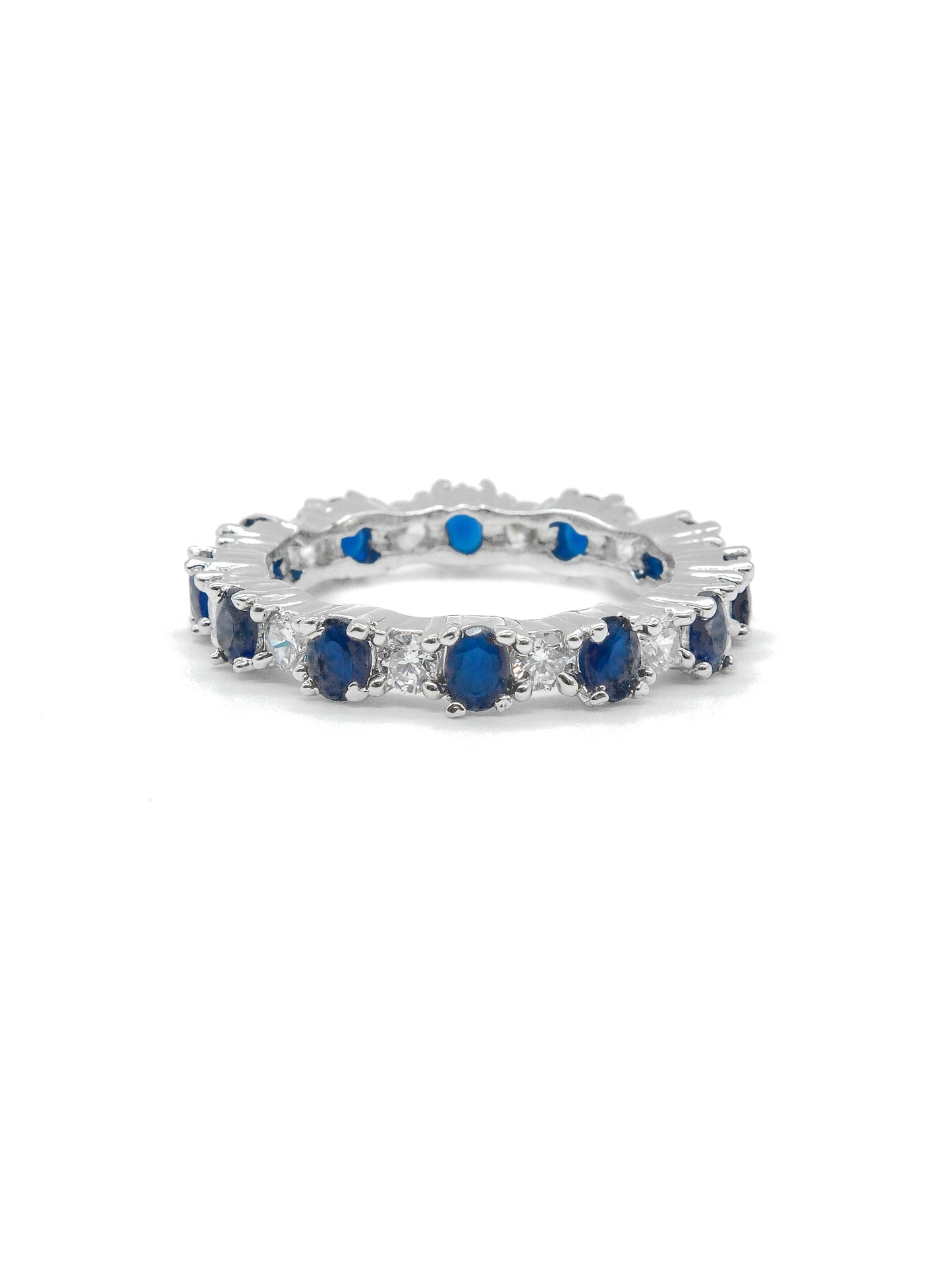 Royal Blue Eternity American Diamond Ring