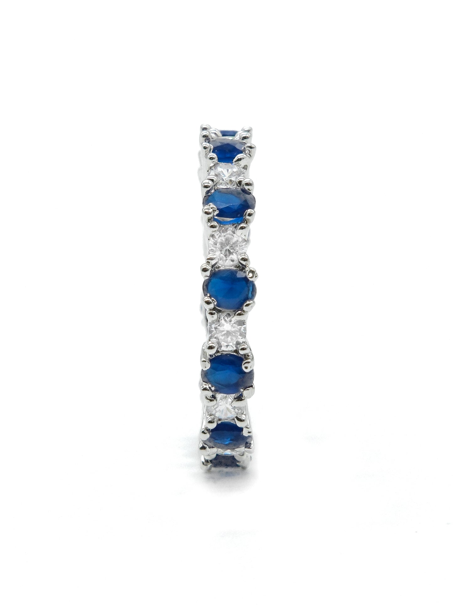 Royal Blue Eternity American Diamond Ring