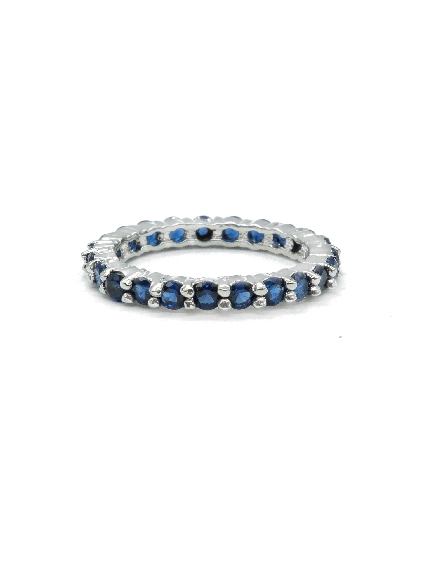 Royal Blue Eternity American Diamond Ring