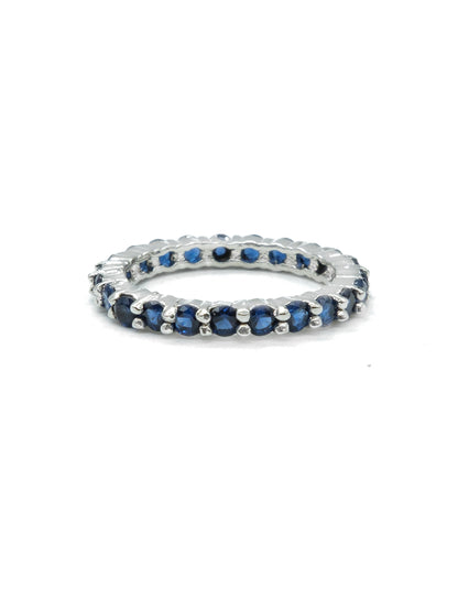 Royal Blue Eternity American Diamond Ring