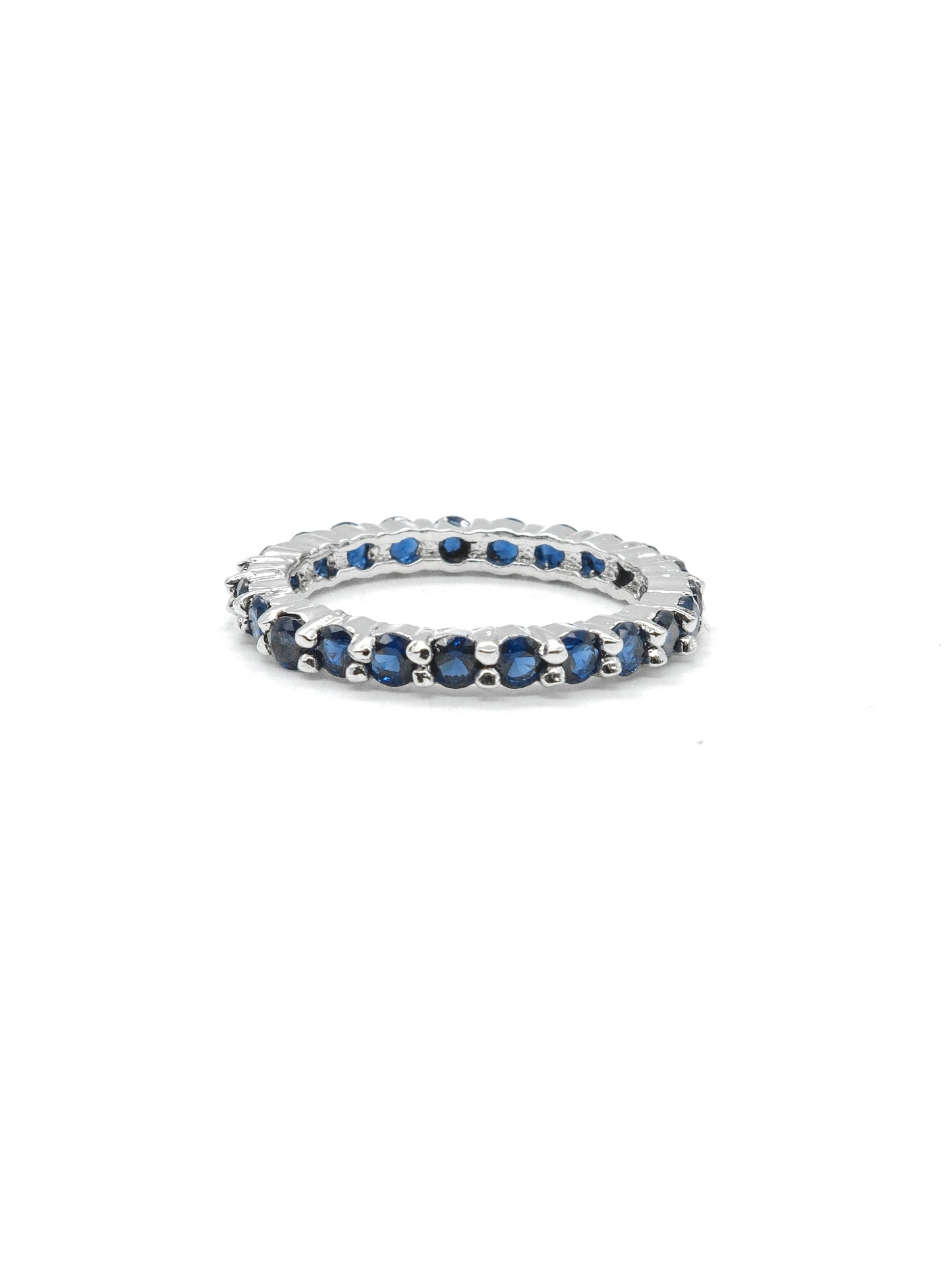 Royal Blue Eternity American Diamond Ring