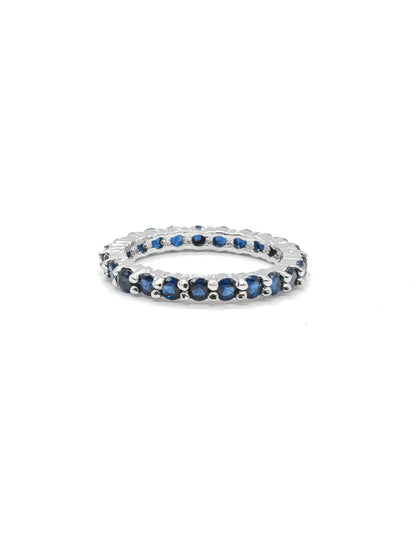 Royal Blue Eternity American Diamond Ring