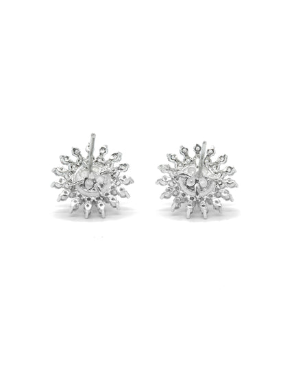 Pearl Floral Stud Earrings