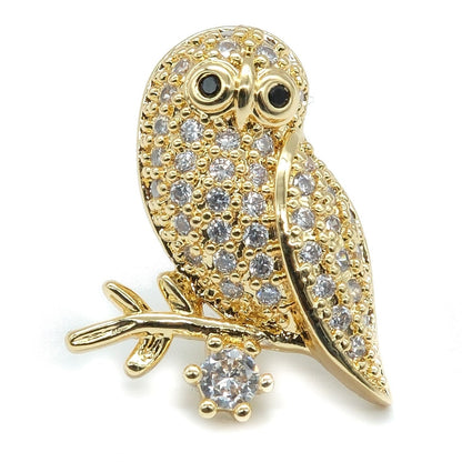 Gold Plated Bird Design Stud Earrings