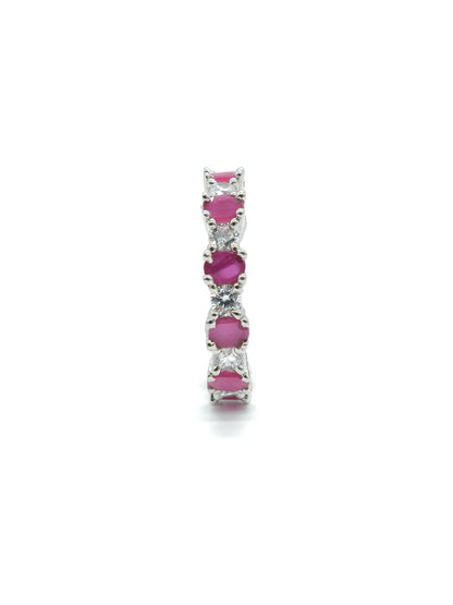 Pink Eternity Style American Diamond Ring