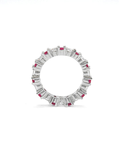 Pink Eternity Style American Diamond Ring