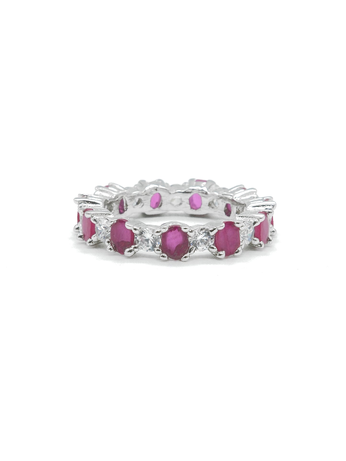 Pink Eternity Style American Diamond Ring