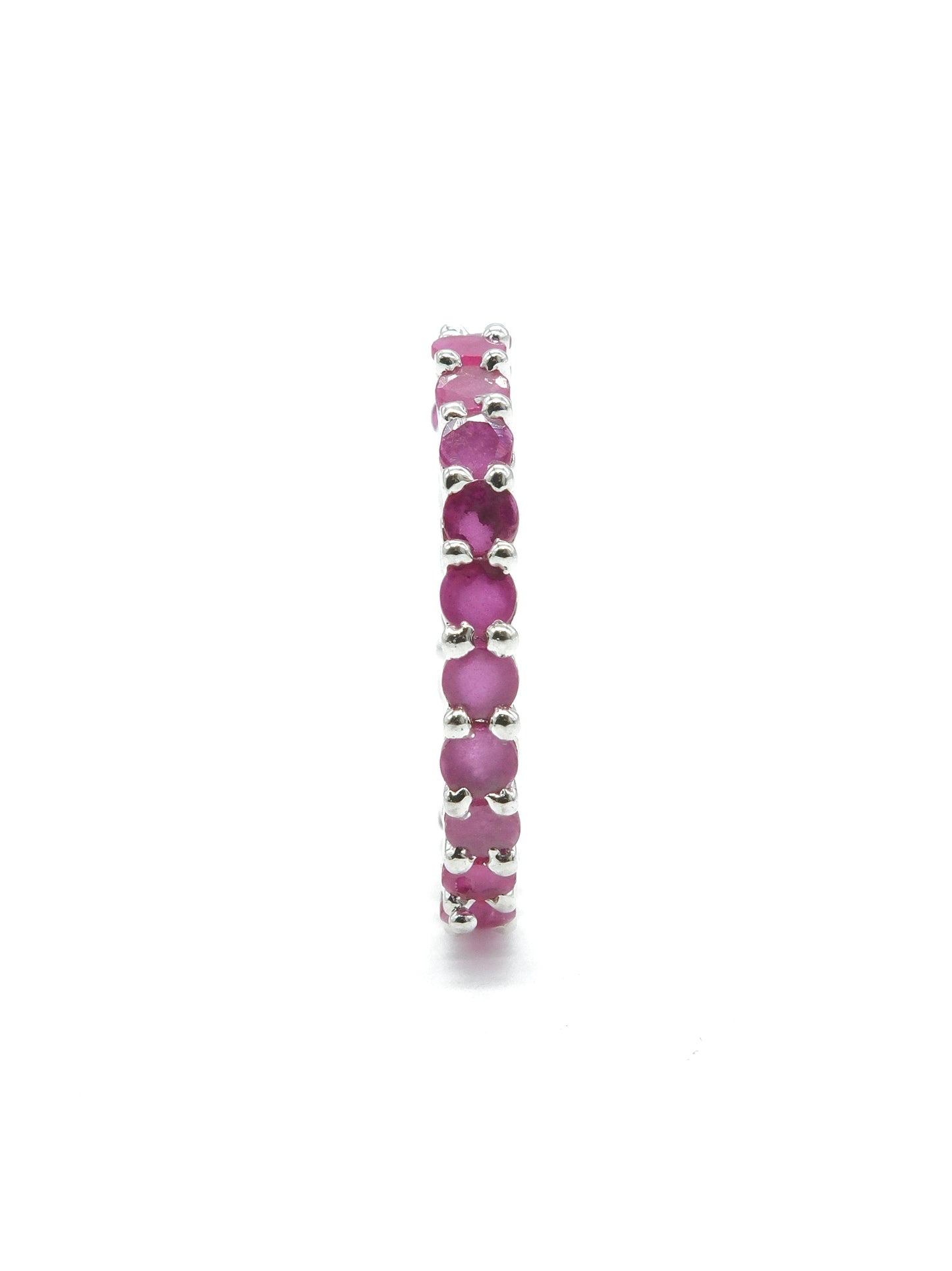Pink Stone Band American Diamond Ring