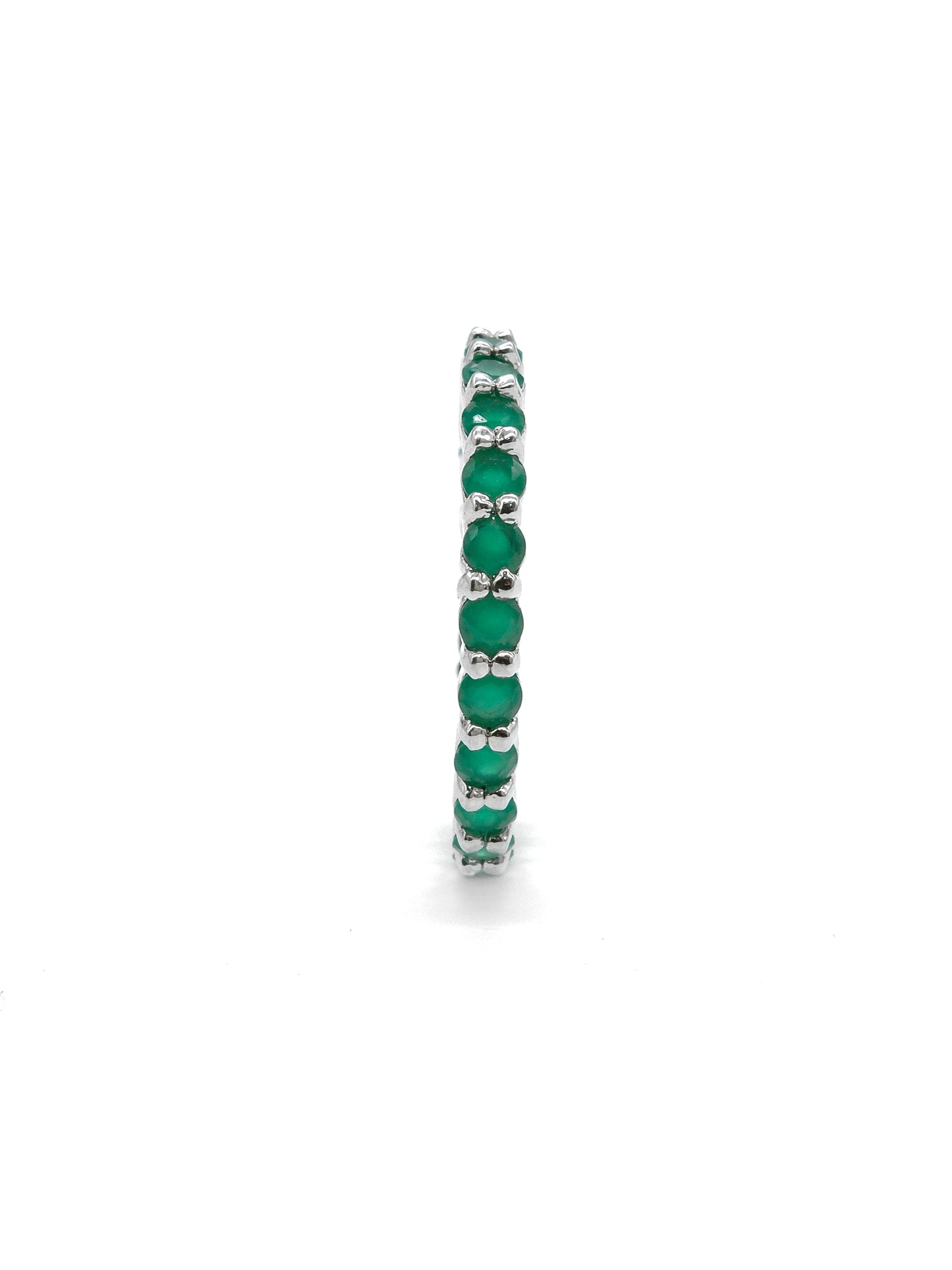 Green Baguette Eternity Ring