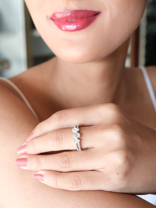 Marquise American Diamond Ring