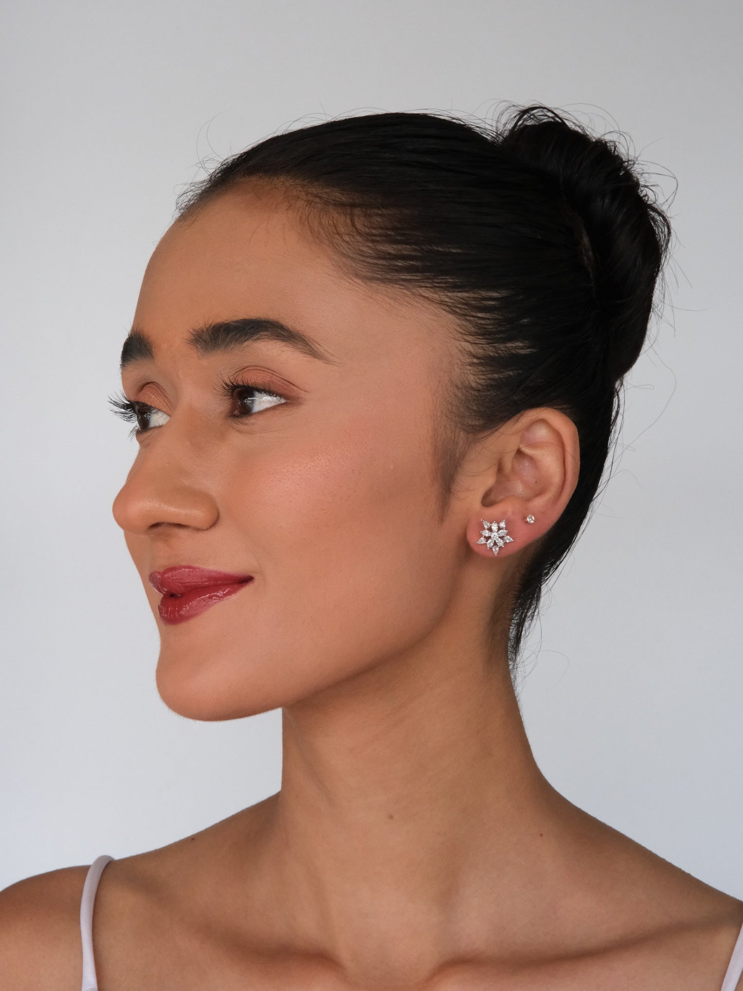 Starburst American Diamond Stud Earrings