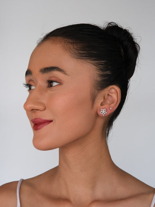 Starburst American Diamond Stud Earrings