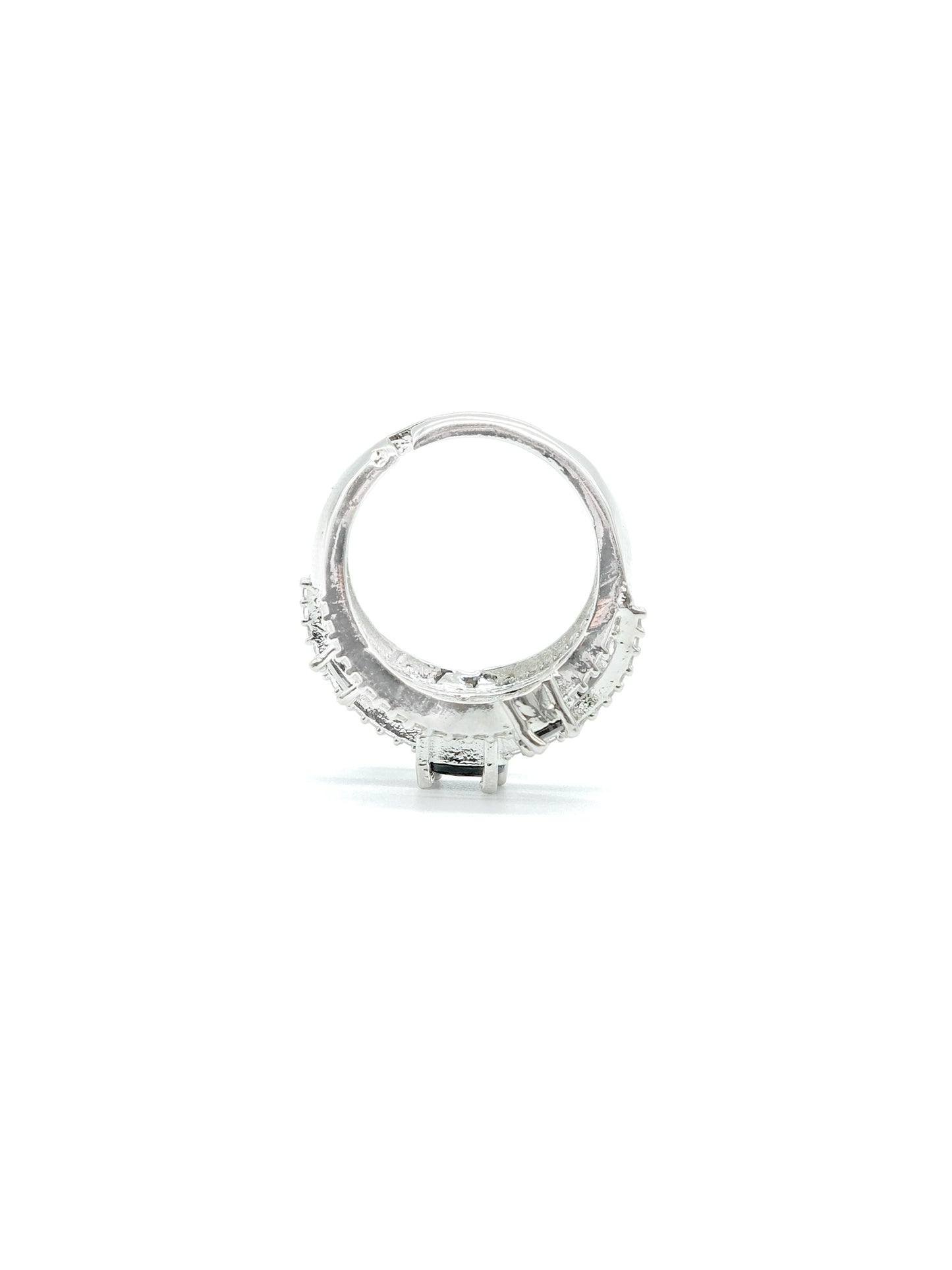 Black Multi Stone American Diamond Ring