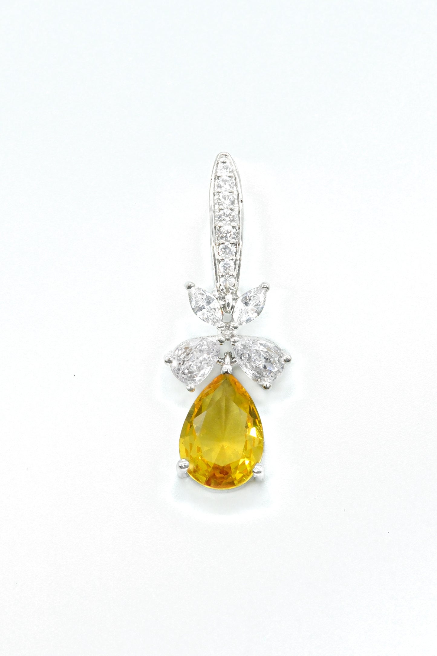 Yellow Leaf Drop Earrings