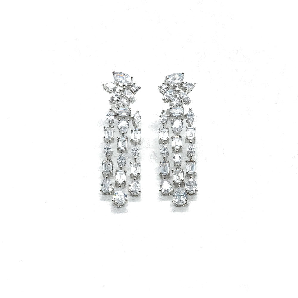 American Diamond Drop Earrings
