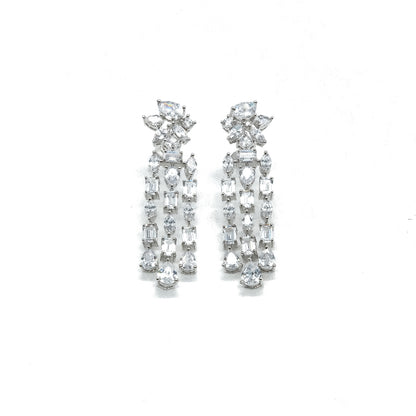 American Diamond Drop Earrings