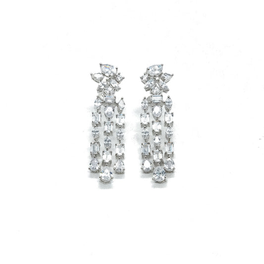 American Diamond Drop Earrings