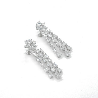 American Diamond Drop Earrings