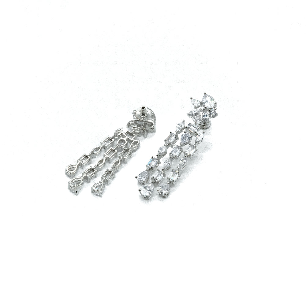 American Diamond Drop Earrings