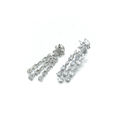 American Diamond Drop Earrings