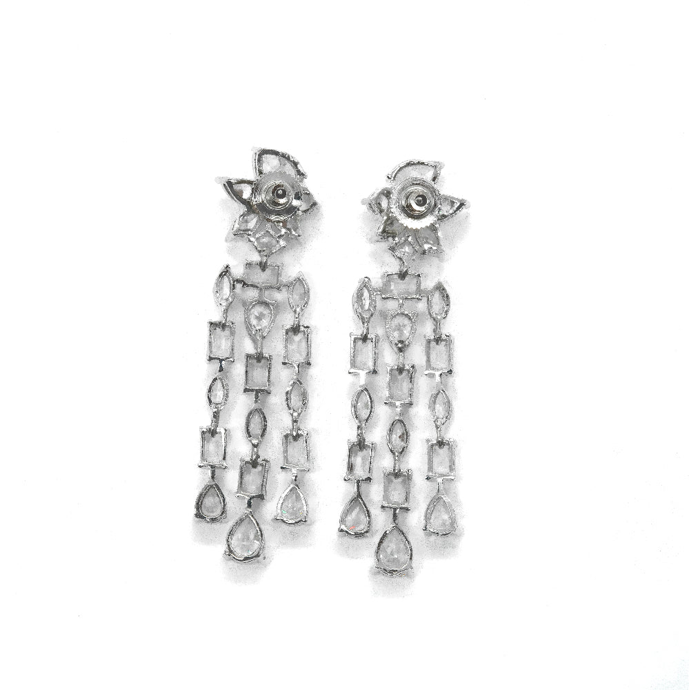 American Diamond Drop Earrings