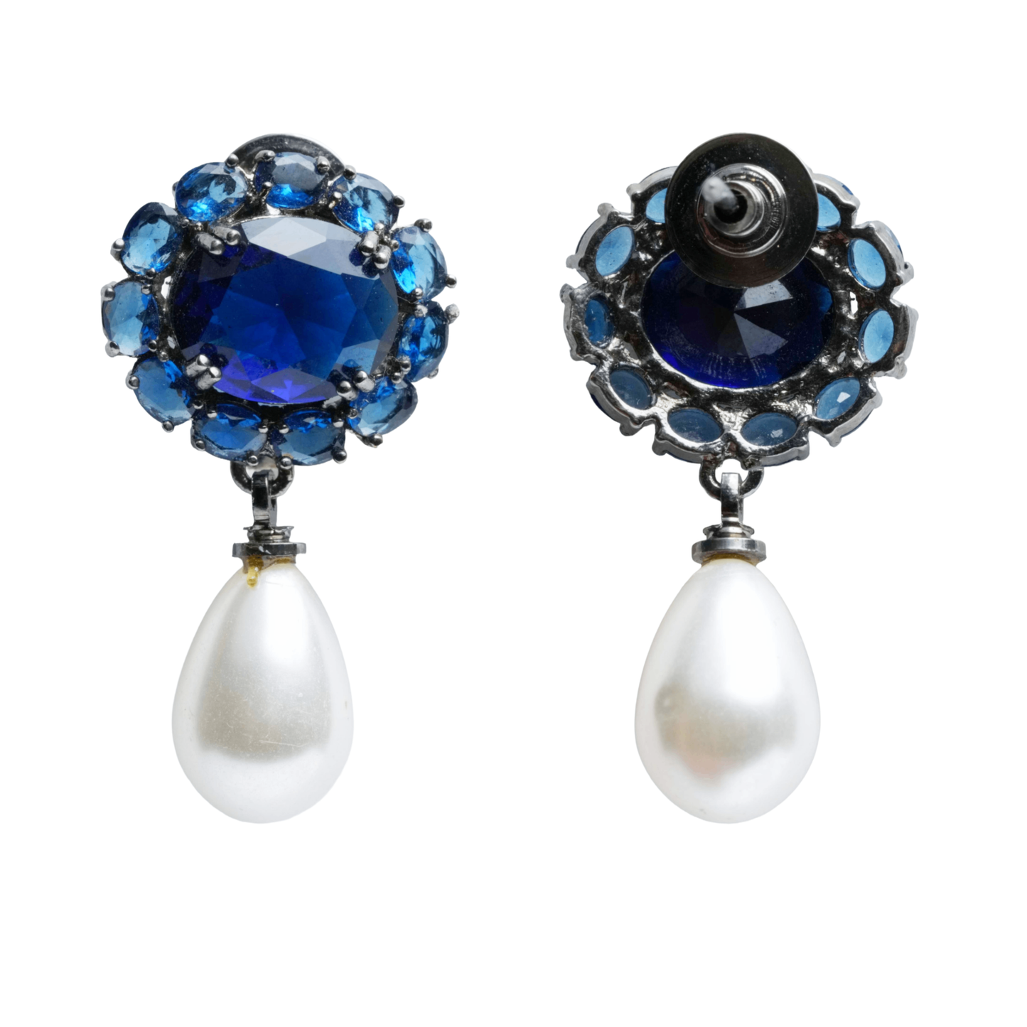 Blue Stone Drop Earrings for Women