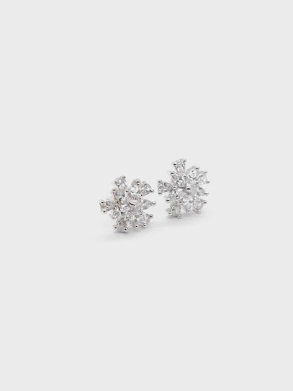 Snowflake American Diamond Stud Earrings