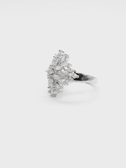 Snowflake American Diamond Ring